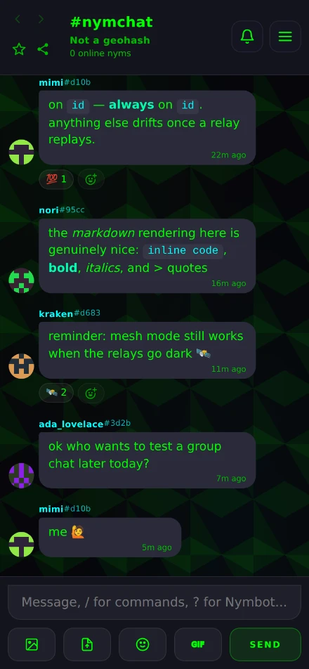The Matrix Green theme, green text on black.